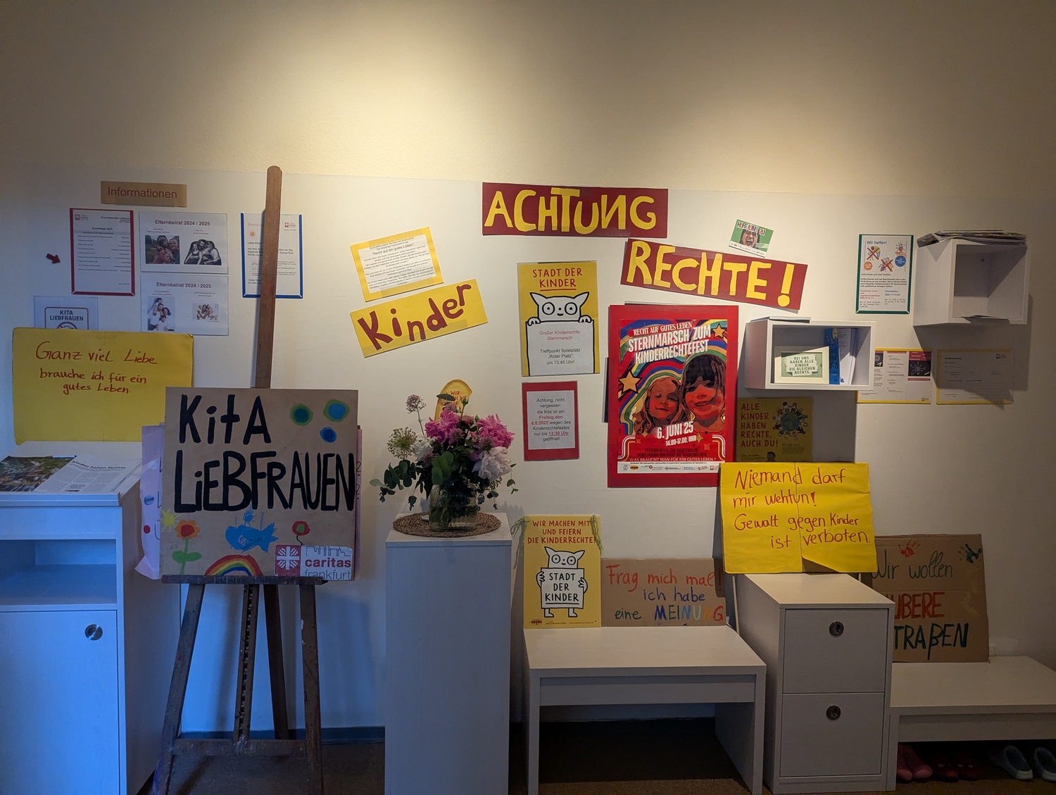 Kinderrechte-Glücksrad und Kinderrechte in der Kita